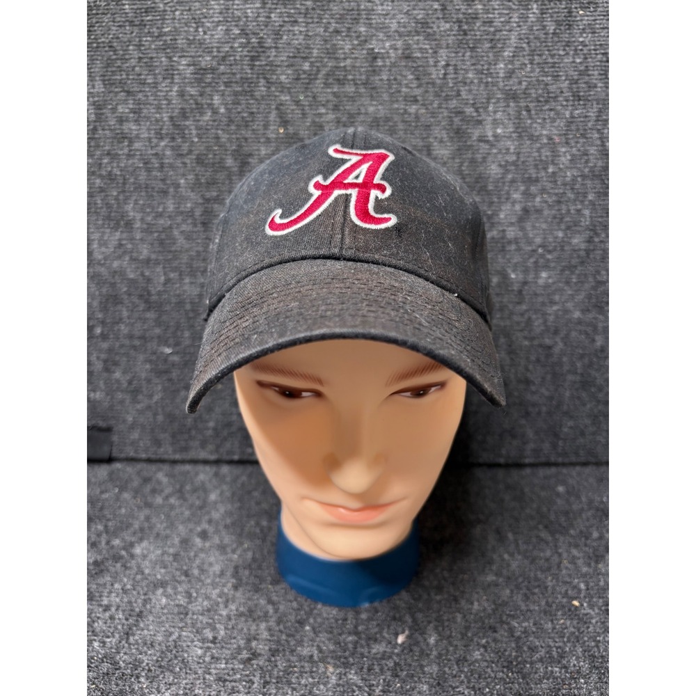 Fan Favorite Alabama Crimson Tide Script A Logo Black Baseball Cap Hat NCAA